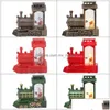 Christmas Decorations Christmas Decorations Santa Claus Train Decoration Water Ball Wind Lantern Gift Small Oil Lamp 2022 Year Decor Dhxqm