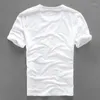 Herr t-skjortor designer Italien stil varumärke skjorta män vit mode t-shirt herr casual o-hals för toppar tshirt manlig kemis
