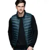 Men's Vests Spring Man Duck Down Vest Ultra Light Jackets Men Fashion Sleeveless Outerwear Coat Autumn Winter 90% White 221124