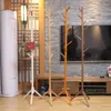 Clothing Storage Contracted Wooden Clothes Rack Stand Living Room Furniture Vertical Easy To Remove Hat Bedroom Organizer Home