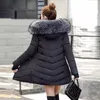 Women Down Parkas Moda Slim Women Women Winter Kurtka Bawełniana ciepła zagęszcza damska płaszcz Long Płaszcze Parko kurtki 221124