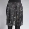 Kjolar sexig metallkedja sommar kjol korta festival klädkvinna kvinnor nattklubb party glitter rhinestones mini 2022