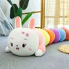 1PC 80140cm Colorful Caterpillar en forme d'enfants moelleux Soft Plux Rabbit câlin Cushion Soft Bunny Doll Fille