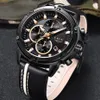 2019lige Мужчины смотрят модный хронограф мужской бренд роскошные Quartz Watch Мужчины кожаные спортивные часы Relogio masculino y289m
