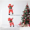 Juldekorationer Juldekorationer Santa Claus Climbing Rope Ladder Plush Doll Figurin Dekoration Hängande prydnadsleksak TRE DH6AW