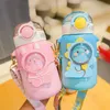 Water Bottles 500ml Stainless Steel Thermal Bottle for Children Cute Cartoon Thermos Mug with Straw LeakProof Insulated Cup Drinkware 221124
