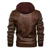 Mens Suits Blazers Fashion Leather Jacket Autumn Casual Motorcycle Slim Collar PU Coat Windproof 221123