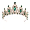 Wedding Hair Jewelry Crowns Bridal Pałą księżniczkę kryształowy pannowoda Projektant Królowa Diodem Headpies Kobiet Nekury