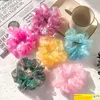 Women Silk Silk Scrunchie Elastic Handmade Band Band Ponytail Poonytail Acess￳rios para a cabe￧a Epacket