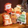 Kawaii 1pc Merry Christmas Pillow Santa Christmas Tree Elks Plush Toys Super Super Gingerbread Toys for Ldren عيد الميلاد هدية J220729