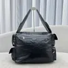 Superbusy Large Sling Bag black Arena lambskin Aged Silver Hardware Lost Tape Collection Bb logo engraved on zip puller Luxury Designer Shoulder Bags Handbags 2022