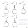 Dangle Chandelier 12Mm Inner Size Steel Color Geometric Charm Stainless Dangle Earring Hook Base Settings For Diy Jewelry Making D Dhbzs