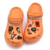 shoe parts accessories 2022 wholesale hocus pocus shoes charms popular halloween moives clog shoe charms decoration custom soft rubber pumpkin croc charm for kids