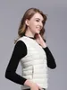 Womens Down Parkas 90% White Duck Vest Ultra Light Jacket Autumn Winter Round Collar Sleeveless Coat 221124