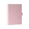 Pu Leather Loose Leaf Notebook Cover Macaroon Color Planner Binder Ring Agenda 6 Stationery Journal D9h8