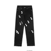 Mens Jeans Ch Fashion Luxury Brand Classic Cross Leather Embroidery High Street Casual Hip-hop Pants with Loose Models Trendy Sweatpants