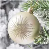 Décoration de fête Décoration de fête 70pcs Ornements de boule de Noël Ensemble de pendentifs suspendus pour arbre de Noël Décorations pour la maison Cadeaux de l'année 2023 Dro Dh5PL