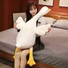 50150Cm Giant Simulation Duck Cuddle Cuddly Long Cushion Soft Stuffed Giant Goose Cuddly Bear Swan Pop For kid Birthday Gift J220729