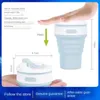 Ice Cream Tools Coffee Cup Travel Foldable Silicone Water A Free Food Grade Drinking Tea 221124