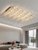 Iluminación de lámpara de techo de cristal moderno para sala de estar Bedroom Techo de cocina Decoración de la moda de la moda Lámpara de techo LED