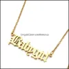 Pendant Necklaces Stainless Steel Babygirl Necklace Sier Gold Chains Baby Girl Pendant Women Necklaces Girlfriend Fashion Jewelry Gi Dhgx1