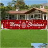 Décorations De Noël Décorations De Noël Joyeux Bannière Pour La Maison En Plein Air Magasin Drapeau Pling 2022 Année Navidad Natal Bannerchristmas D Dhhir