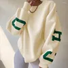 Felpe con cappuccio da donna Felpa con cappuccio da donna Stampa di moda Lettere in pile Manica lunga Allentato Y2K Streetwear 2022 Pullover autunno inverno