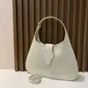 39cm Crescent Bag Flat Shoulder Half Moon Borse Donna Crossbody Underarm Shop Borse Borse Borsa Genuine Leahter Capacità Flap Tote 2 Letter Buckle Long Strap726274