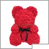 Party Favor Party Favor Event Supplies Festive Home Garden 25 cm Rose Bear Simation Flower Creative Gift Toap Teddy Birthday Hug T8G DHTP0