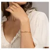 Cuff Rose Gold Color Twist Knot Love Cuff Bracelet For Women Simple Adjustable Size Open Wire Bangle Trendy Female Jewelry Drop Deli Dhuv5