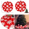 Décorations De Noël Décorations De Noël Flocon De Neige Arbre Jupe Arbres Tapis Ornements Avec Motif Doux Pour Drop Delivery Home Garden Dh0Ti