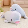 55Cm65Cm 3 Colors Kawaii Dolphin Cuddle Soft Cartoon Animal Dolphin Filled Doll Bedroom Sofa Cushion girlsfriends Best Gifts J220729