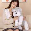 3545CM Kawaii Schnauzer Plüsch Spielzeug Schöne Gefüllte Weiche Tier Kissen Simulation Puppen ldren Mädchen Geburtstag Weihnachten Geschenk J220729