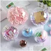 Décorations De Noël Décorations De Noël Boules Suspendues Ornements Ouvert En Plastique Transparent Babiole Gadgets Transparent 10 Pcs Peut Être Fille Dhb7Z