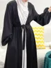 Ethnic Clothing Ramadan Eid Abayas For Women Kimono Femme Musulmane Satin Kaftan Maxi Abaya Dubai Arabic Turkey Islam Pakistan Muslim Dress