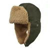 Berets Bomber Hat vehflap мужчины зимний флис теплый спортивный аксессуар для женщин на открытом воздухе для женщин