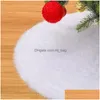 クリスマスの装飾クリスマスデコレーションツリーパッド軽量のソフトフットエルシャーパーティーの屋外バーのための白い長いぬいぐるみ