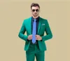 Brand New Green Mens Wedding Tuxedos Popular Groom Groomsmen Tuxedos Man Blazers Jacket Excellent 2 Piece SuitsJacketPantsTie