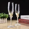 Vres de vin créatifs Gift Art Craft Blanc Pink Mariage Lunes Champagne Red Wine Bride Groom Crystal Enamel Cup Party décor Toasting Gobblet 221124