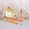 Fiaschette 8 pezzi Set europeo vintage in metallo tazza di vino bollitore vassoio kit regali di nozze per la casa Set retrò tazza di vino bollitore pentola vassoio kit regali di nozze 221124