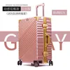 Inch Aluminium Frame Suitcase Box Strong Business Trolley Bagage Bag On Wheels Spinner Brand Travel Suitcase J220707