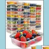 Disposable Take Out Containers Disposable Take Out Containers Kitchen Supplies Dining Bar Home Garden 20Pack Plastic Container Bento Dhhn7