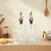 Andra k￶ksmatsalar Viktade rostfritt st￥l H￤llare Auto Flip Olive Oil Dispenser Spout Balsamic Vinegar Pour Spouts 4st 221124