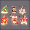 Kerstversieringen Kerstversieringen Lichtornament Prachtige knipperfunctie Ps Tree Hanging Decoration For Indoor Decor D Dhrnp