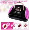 Nageltorkar UV LED -lampgelljus för polsk 57 -torktumlare med 4 Timers Professional Art Home Salon 221207