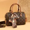 Vintage handtas lederen designer tas crossbody schoudertassen voor vrouwen damier bloembrief print kussen grote bakken tassen kantoor schattige reiszak zijsportel tn tn