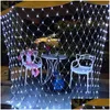 Decorazioni natalizie Decorazioni natalizie Lucine Led Net Decorazione esterna del giardino Ghirlanda Festività Stringa di illuminazione Navidad Y Dhula