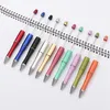 Other Event Party Supplies 50pcs Mixed Colour Plastic Beadable Pen Bead s Ballpoint Gift Ball Kidsparty Personalized Wedding for Guest 221124