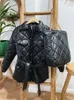 Womens Down Parkas ALPHALMODA quilted Lattice Coat Sashes Pocket Loose Ladies Fashion Jacket with Bags 221124