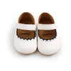 Primeiros caminhantes sapatos de bebê menino menina couro de borracha sola anti -vislip Toddler berço infantil mocassins 221124